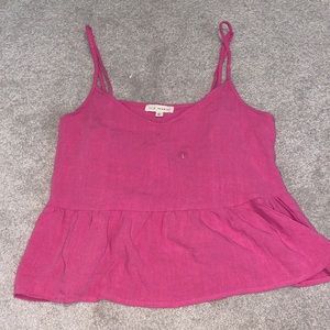 Hot pink pacsun tank top